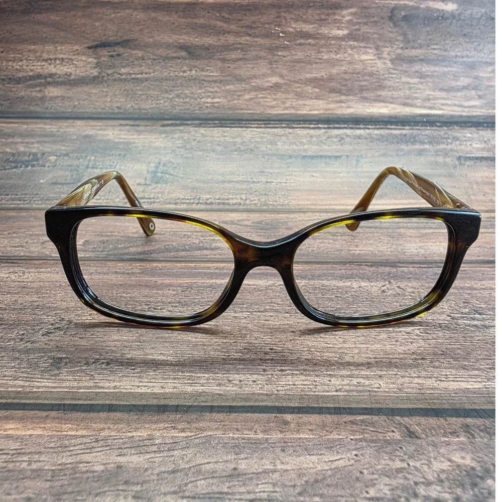 Coach Libby HC 6047 Eyeglasses Dark Tortoise Light Brown Horn 5204 51-16-135